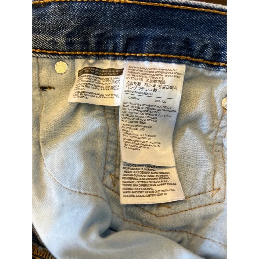 Levi's 505‎ Jeans Mens 36x29 Straight Leg 100% Cotton Vintage Wash